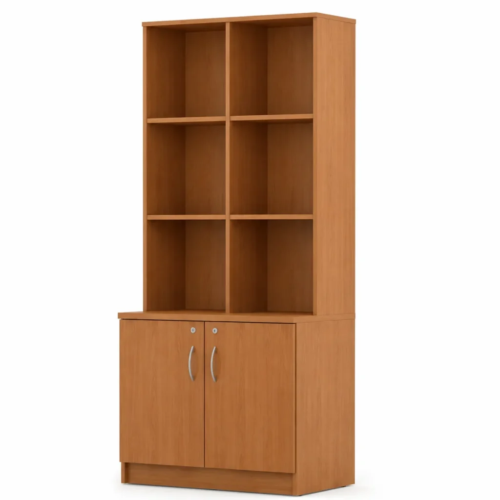BIBLIOTECA WOOD 2 PUERTAS ABATIR
