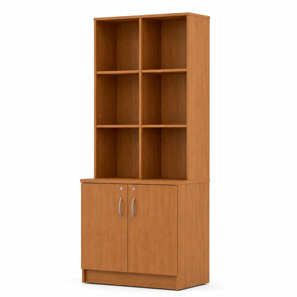 BIBLIOTECA WOOD 2 PUERTAS ABATIR