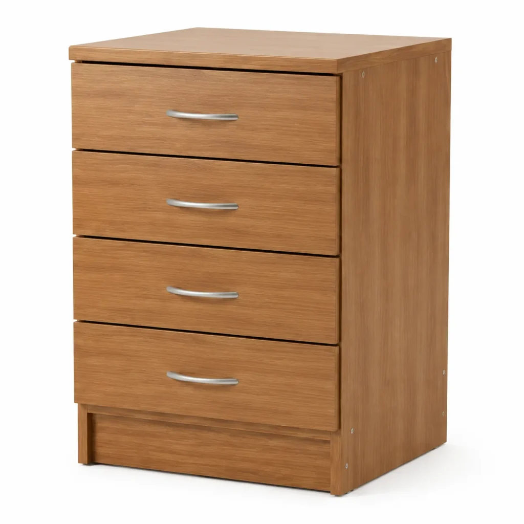CAJONERA WOOD PEDESTAL 4 CAJONES