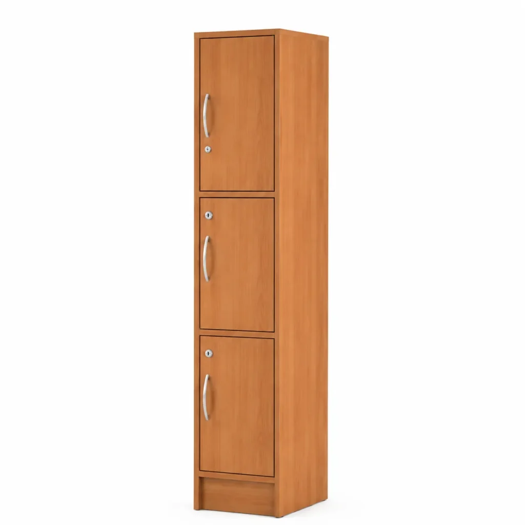 LOCKER WOOD 1 CUERPO 3 PUERTAS