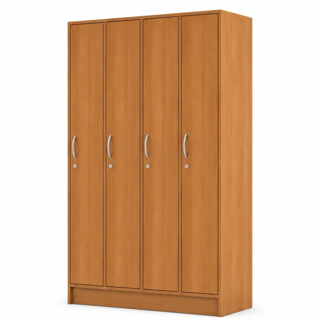 LOCKER WOOD 4 CUERPOS 4 PUERTAS