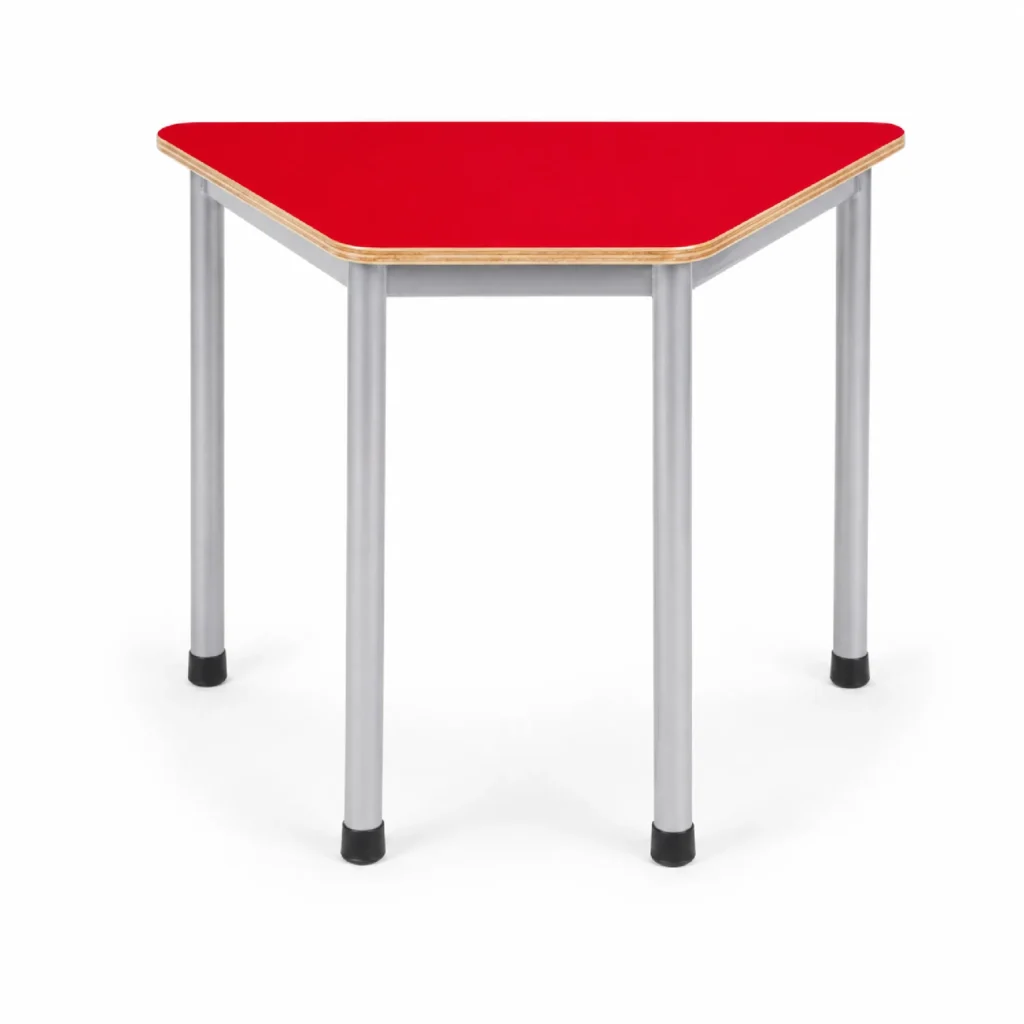 MESA PARVULO TRAPEZOIDAL ROJA
