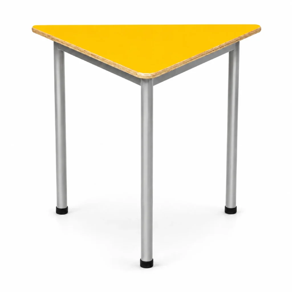MESA PARVULO TRIANGULAR AMARILLA